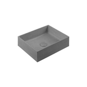 Sapho - Umyvadlo na desku FORMIGO 47, 5x36, 5 cm beton/šedá FG117 obraz