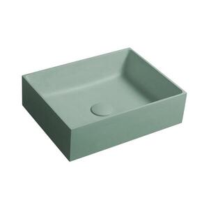 Sapho - Umyvadlo na desku FORMIGO 47, 5x36, 5 cm beton/zelená FG123 obraz