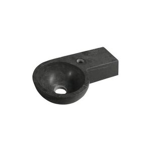 Sapho - Rohové závěsné umyvadlo BLOK 40x23 cm pravá/antracit 2401-32 obraz