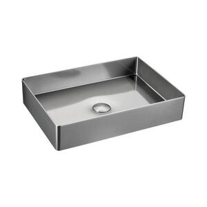 Sapho - Umyvadlo na desku AURUM 50x35 cm broušený nerez AU403 obraz