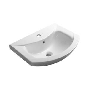 Aqualine - Zápustné umyvadlo ZERO 55x44 cm keramika/bílá 6055 obraz