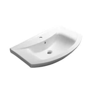 Aqualine - Zápustné umyvadlo ZERO 75x48, 5 cm keramika/bílá 6075 obraz