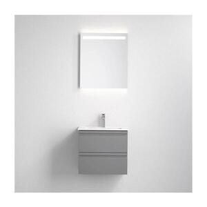 BATH DELUXE Koupelnová skříňka s umyvadlem VEDO + LED zrcadlo LED/10W/230V IP44 šedá 09-056-20-03-00 obraz