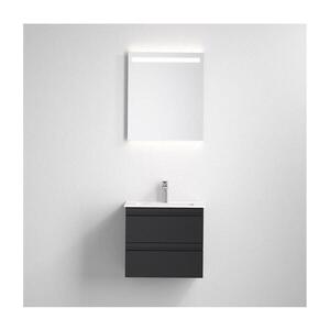 BATH DELUXE Koupelnová skříňka s umyvadlem VEDO + LED zrcadlo LED/10W/230V IP44 černá 09-056-20-02-00 obraz