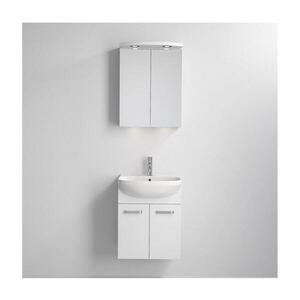 BATH DELUXE Koupelnová skříňka s umyvadlem Vang + LED zrcadlová skříňka 230V IP44 bílá 09-050-00-01-00 obraz