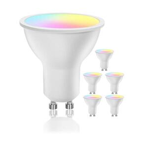 B.V. Sada 6x LED Stmívatelná žárovka GU10/6, 5W/230V 2700-6500K Wi-Fi - S10201FX0 obraz
