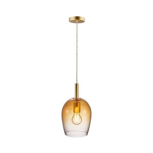 Nordlux - Lustr na lanku UMA 1xE27/40W/230V pr. 18 cm hnědá/kouřová 2112703027 obraz