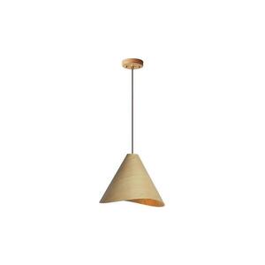 Dřevěný lustr na lanku 1xE27/60W/230V pr. 45 cm masiv/dub/kaučukovník WRE012 obraz