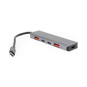 USB-C hub 5v1 Power Delivery 100W PMH28 obraz