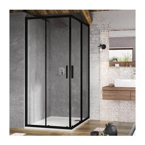 Ravak X1LM70300Z1 - Sprchový kout čtyřdílný rohový BLIX SLIM 90x90 cm černá X1LM70300Z1 obraz