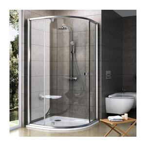 Ravak 37677U00Z1 - Sprchový kout třídílný čtvrtkruhový PIVOT 90x90 cm satin 37677U00Z1 obraz