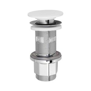 Silfra - Umyvadlová výpusť pr. 6, 7 cm bílá/lesklý chrom WA03451 obraz