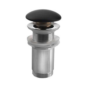 Sapho - Umyvadlová výpusť pr. 7 cm matná černá/lesklý chrom AR901 obraz
