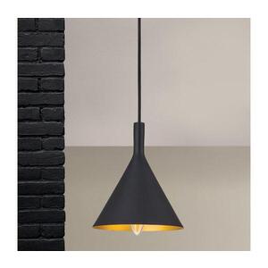 Orion - Lustr na lanku GUNDA 1xE14/40W/230V pr. 16, 5 cm černá/zlatá HL 6-1627 schwarz-gold obraz
