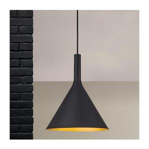 Orion - Lustr na lanku GUNDA 1xE27/60W/230V pr. 25 cm černá/zlatá HL 6-1628 schwarz-gold obraz