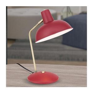 Orion - Stolní lampa FEDRA 1xE14/40W/230V červená/mosaz LA 4-1190 rot/Patina obraz