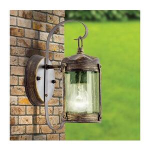 Orion - Venkovní nástěnná lampa TAVERNA 1xE27/60W/230V IP23 bronz/patina AL 11-1169 schwarz-gold obraz