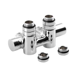 Sapho - Připoj sada lů pro středové připojení TWIN COMBI pravá/lesklý chrom CP461S obraz