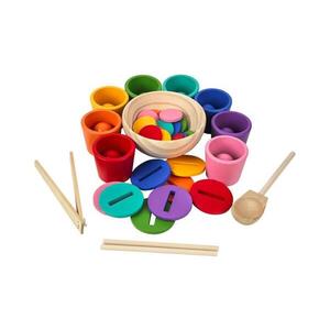2Kids Toys - Duhové kuličky, mince a kalíšky 8 barev 2D98206 obraz