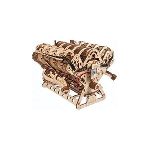 Ugears - 3D dřevěné mechanické puzzle Motor V8 UG70156 obraz