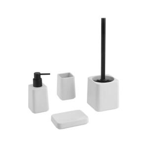 Sapho - Koupelnový set 4 ks bílá/černá PW420 obraz