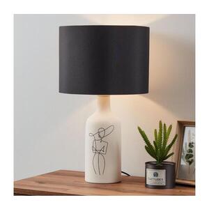 Eglo 43824 - Stolní lampa VINOZA 1xE27/40W/230V černá/bílá 43824 obraz