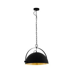 Eglo 78441 - Lustr na řetězu COVALEDA 1xE27/60W/230V černá 78441 obraz