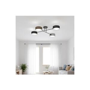 EMIBIG Přisazený lustr MAGA 4xE14/10W/230V černá/hnědá/šedá 1572/4 obraz