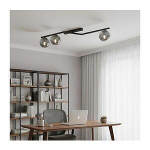 EMIBIG Stropní svítidlo NATON 3xE14/10W/230V černá/kouřová 1509/3 obraz