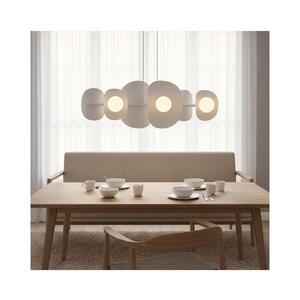 EMIBIG Lustr na lanku ELEMENTI 6xG9/8W/230V bílá 1492/6 obraz