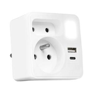 Vayox Rozbočovací zásuvka 2Z + USB-C + USB-A s LED osvětlením 0, 5W/230V 3000K BX15291 obraz