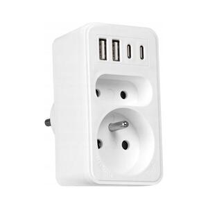 Vayox Rozbočovací zásuvka 2Z + 2xUSB-C + 2xUSB-A BX15292 obraz