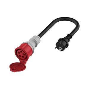 Adaptér pro elektromobily Schuko 16A (samec) na CEE 16A EV_A11C35S obraz