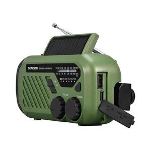 Sencor - Kempingové rádio s LED svítilnou 5V/2000 mAh IPX4 zelená 35057678 obraz