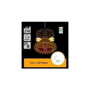 B.V. - LED Vánoční dekorace 218xLED/3xAA IP44 + dálkové ovládání sob 28 cm B10303AAED obraz