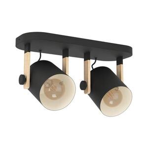 Eglo 43557 - Bodové svítidlo HORNWOOD 2xE27/28W/230V černá 43557 obraz