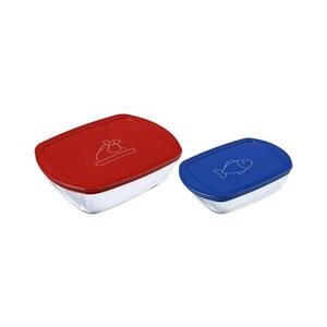 UTC SADA 2x Skleněná dóza na potraviny PYREX 1, 2/2, 5 l 913S567/7645 obraz