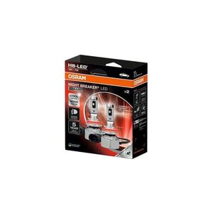 SADA 2x LED Autožárovka NIGHT BREAKER SMART H8 PGJ19-1/7W/12V 6000K - Osram 64212DWNBSM-2HB obraz