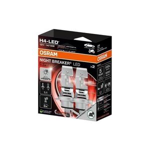 SADA 2x LED Autožárovka NIGHT BREAKER SPEED H4 P43T/14W/12V 6000K - Osram 64193DWNBSP-2HB obraz
