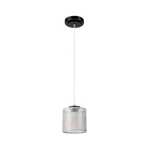 Lustr na lanku ROSA 1xE27/60W/230V černá/šedá LM-1.8/CZARNY obraz