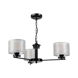 Lustr na řetězu ROSA 3xE27/60W/230V černá/šedá LM-3.8/CZARNY obraz