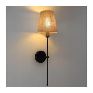 Nástěnná lampa MADELA 1xE14/40W/230V juta/černá 0197 obraz