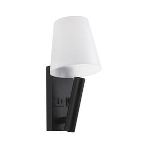 LED Nástěnná lampa s USB portem LED/2W/230V 3000K černá/bílá 240016 obraz