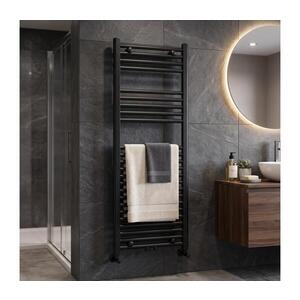 Novaservis - Koupelnový žebříkový radiátor 490W/230V 120x45 cm černá rovný 450/1200/RS, 5 obraz