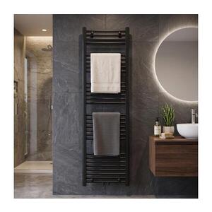 Novaservis - Koupelnový žebříkový radiátor 648W/230V 160x45 cm černá rovný 450/1600/RS, 5 obraz
