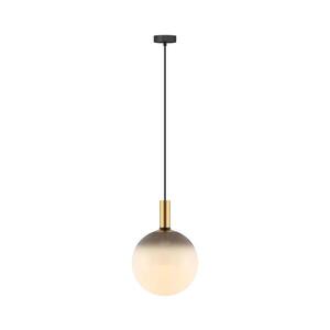 Zuma Line 003064-034739- Lustr na lanku NUA 1xE27/25W/230V pr. 30 cm zlatá/černá 003064-034739 obraz
