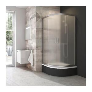 Ravak 3B240U40ZG - Sprchový kout čtyřdílný čtvrtkruhový BLIX 80x80 cm satin 3B240U40ZG obraz