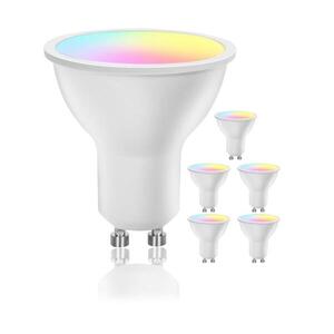 B.V. SADA 6x LED RGBW Stmívatelná žárovka MESH GU10/6, 5W/230V 2700-6500K - 8433325325701 obraz