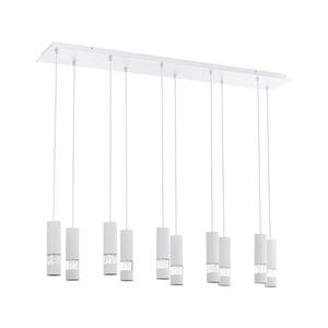 Eglo 39703 - LED Lustr na lanku BERNABETA 10xGU10/5W/230V bílá 39703 obraz