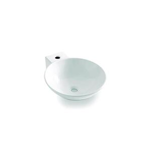 Bathco 0028 - Umyvadlo na desku BAYONA 42x50, 5 cm porcelán/bílá 0028 obraz